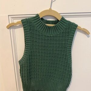 La Hearts Teal Knit Sweater